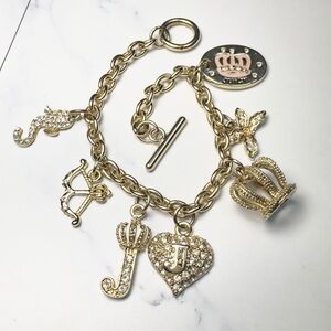 *CCO SALE Today Only!* Juicy Couture Gold Link and Toggle Charm Bracelet